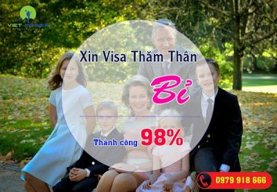 Xin visa thăm thân Bỉ
